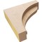 Ekena Millwork 3"W x 12"D x 12"H Thin Helena Rough Cedar Woodgrain TimberThane Corbel, Primed Tan CORUR03X12X12HELRCPR - alternate 4